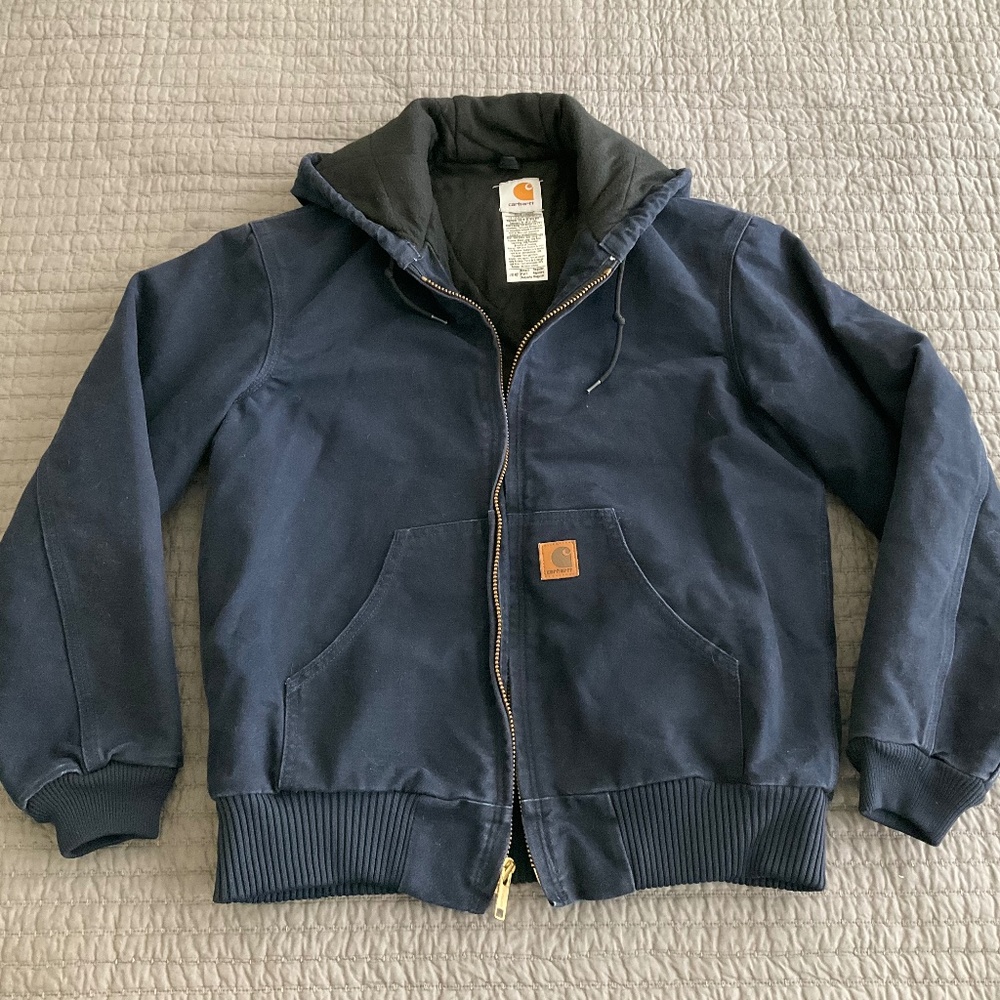Carhartt Canvas Insulated Hooded Jacket - Mens Small